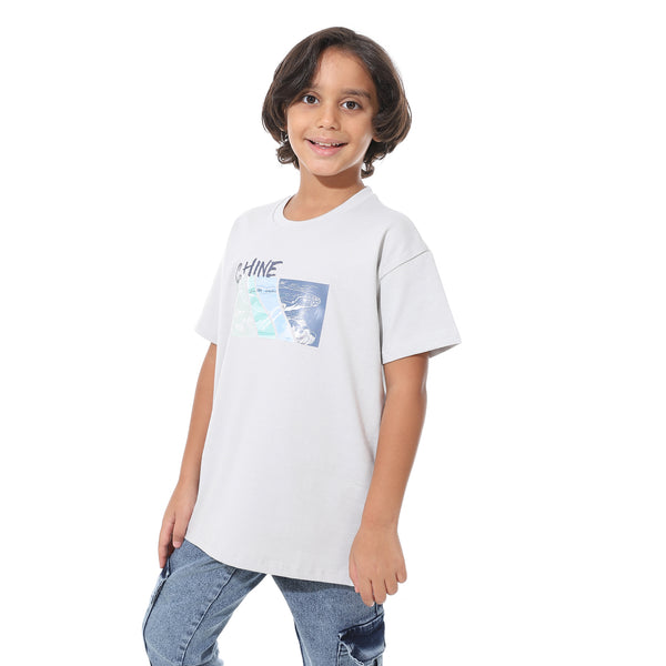 Printed_Half_Sleeves_Light_Grey_T-Shirt_-_Gray