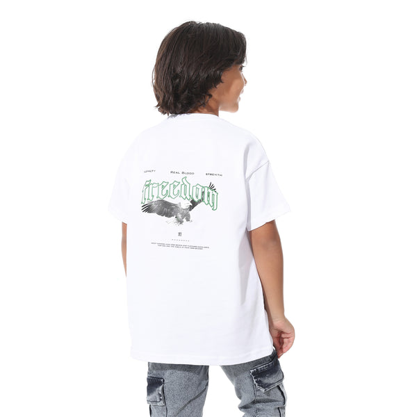 Printed_Half_Sleeves_White_T-Shirt_-_White
