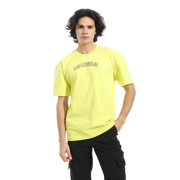 Oversize_Half_Sleeves_Printed_T-Shirt_-_Yellow