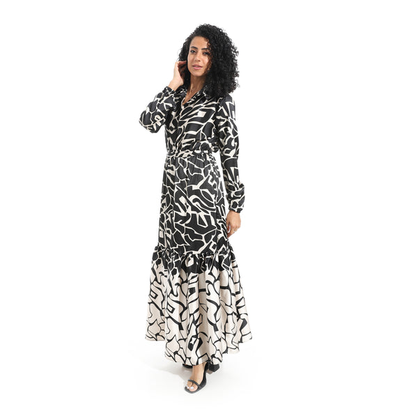 Long_Sleeves_Multicolour_Self_Patteren_Maxi_Dress_-_Beige