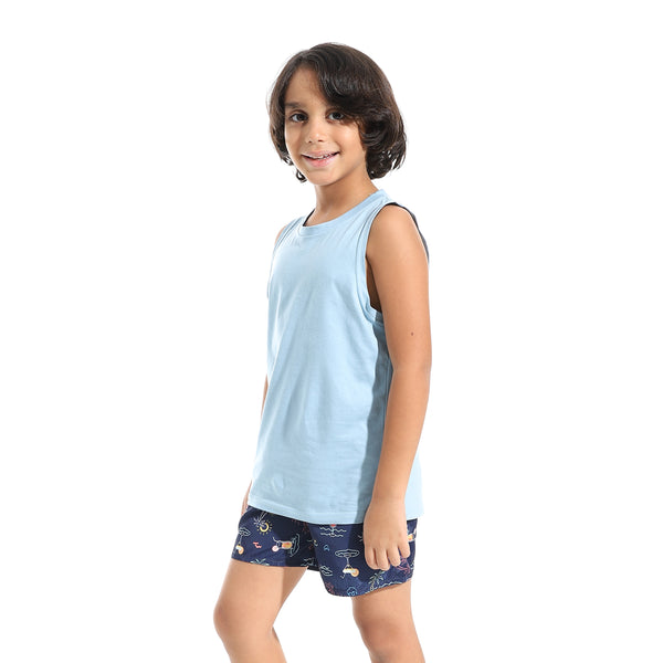 Printed_Boys_Swimsuit_with_Elastic_Waist___Blue