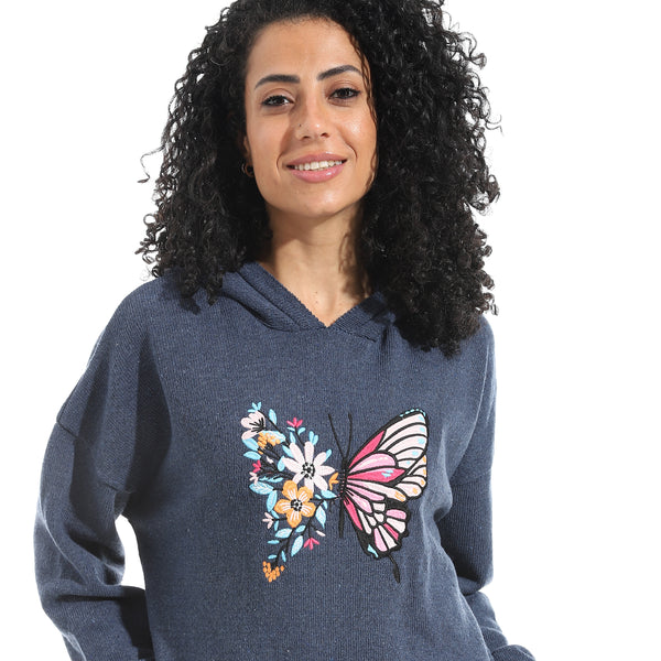 Printed_Long_Sleeves_Hoodie_-_Teal_Blue
