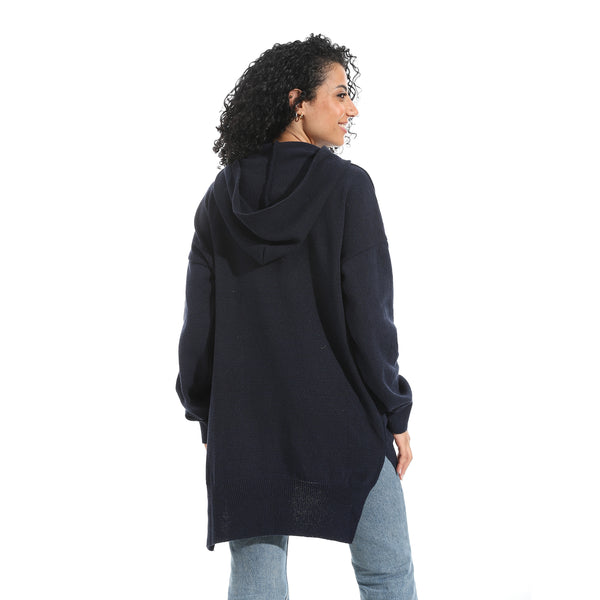Printed_Long_Sleeves_Hoodie_-_Navy_Blue