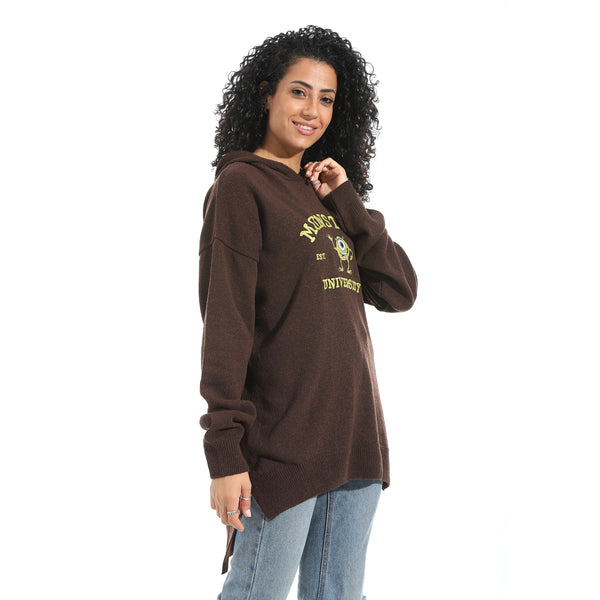 Printed_Long_Sleeves_Hoodie_-_Brown