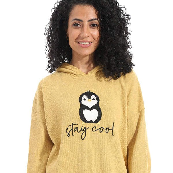 Printed_Long_Sleeves_Hoodie_-_Mustard
