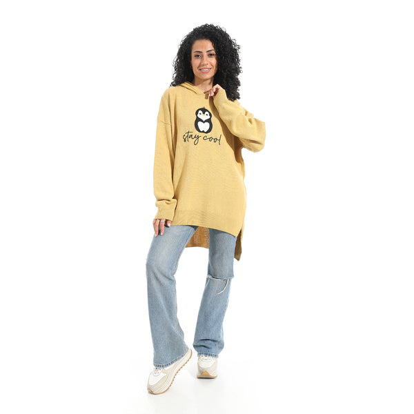 Printed_Long_Sleeves_Hoodie_-_Mustard