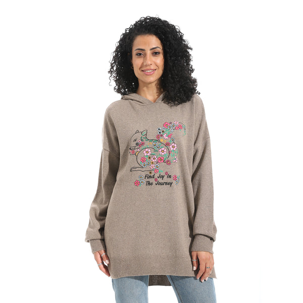 Printed_Long_Sleeves_Hoodie_-_Beige