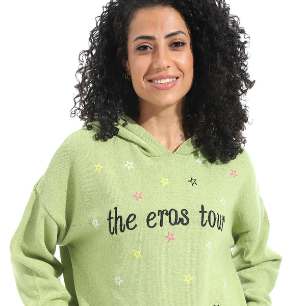 Printed_Long_Sleeves_Hoodie_-_Light_Green