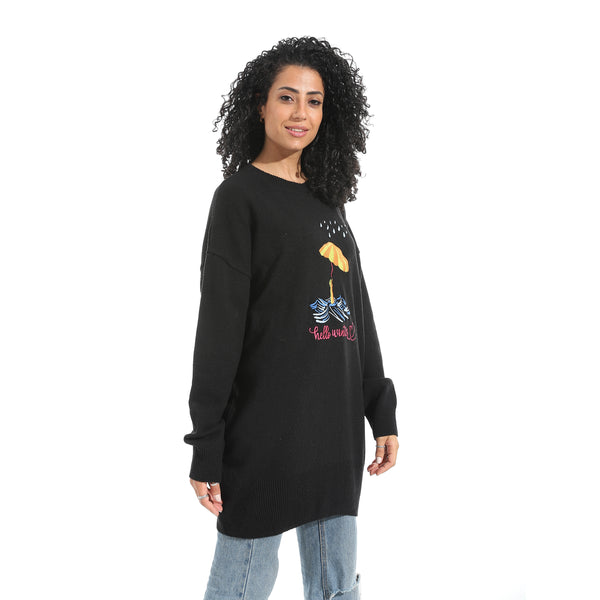 Printed_Long_Sleeves_Hoodie___Black