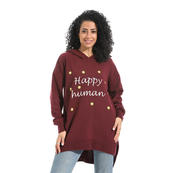 Printed_Long_Sleeves_Hoodie_-_Dark_Red