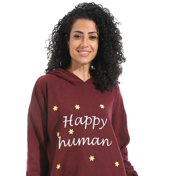 Printed_Long_Sleeves_Hoodie_-_Dark_Red