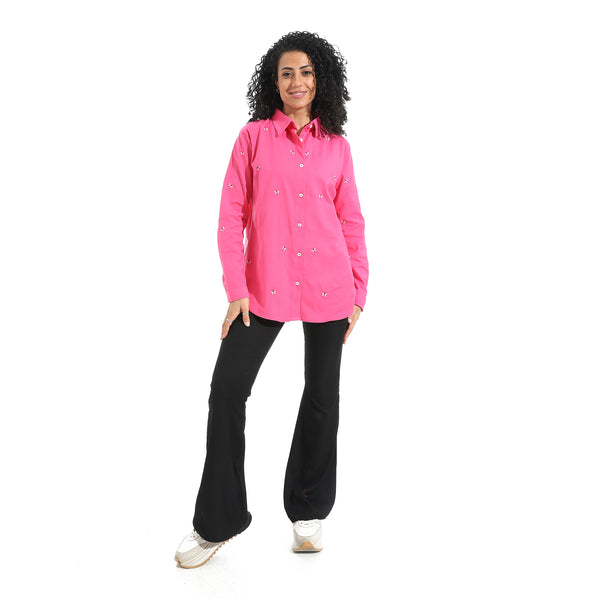 Embrodired_Long_Sleeves_Turned_Down_Collar_Shirts_-_Pink