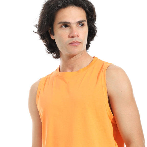 Cut_Sleeves_Basic_Top_-_Orange