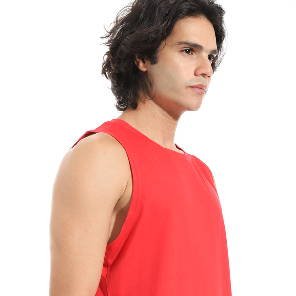Cut_Sleeves_Basic_Top_-_Red