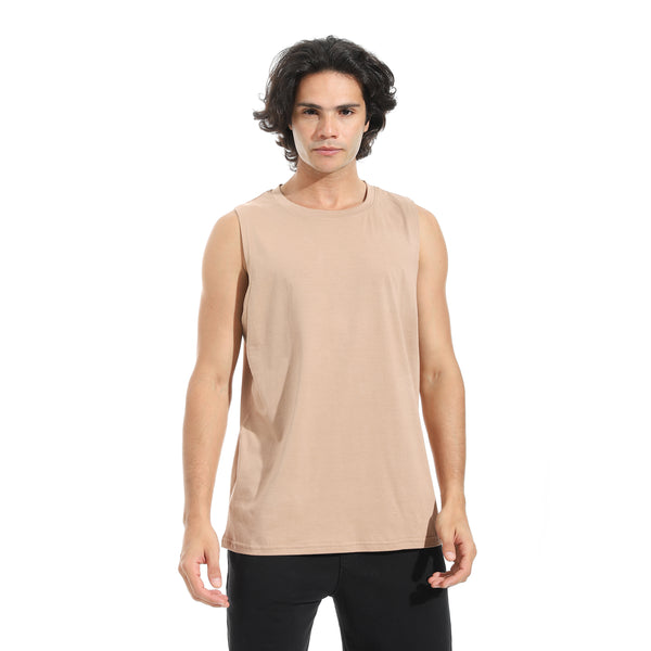 Cut_Sleeves_Basic_Top_-_Beige