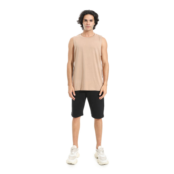 Cut_Sleeves_Basic_Top_-_Beige
