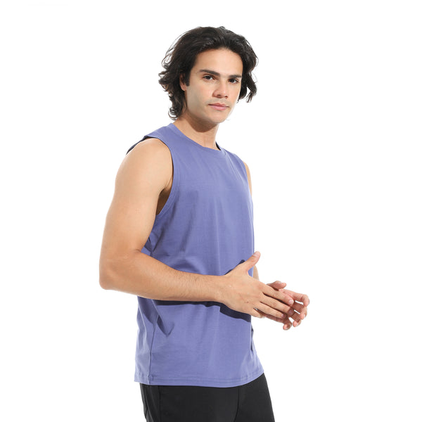 Cut_Sleeves_Basic_Top_-_Purple