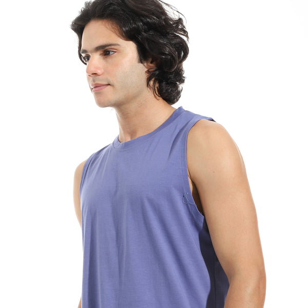 Cut_Sleeves_Basic_Top_-_Purple