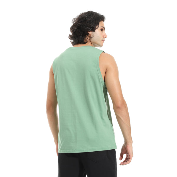 Cut_Sleeves_Basic_Top_-_Green