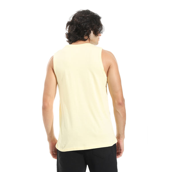 Cut_Sleeves_Basic_Top_-_Light_Yellow