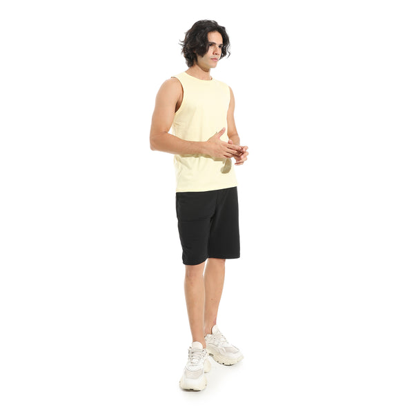 Cut_Sleeves_Basic_Top_-_Light_Yellow