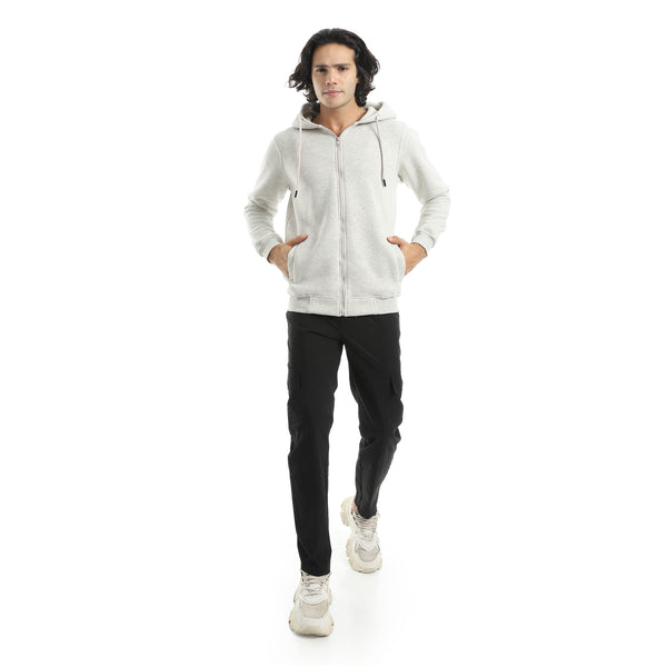 Stylish_Sided_Pockets_and_Elastic_Waist_Pants-Black