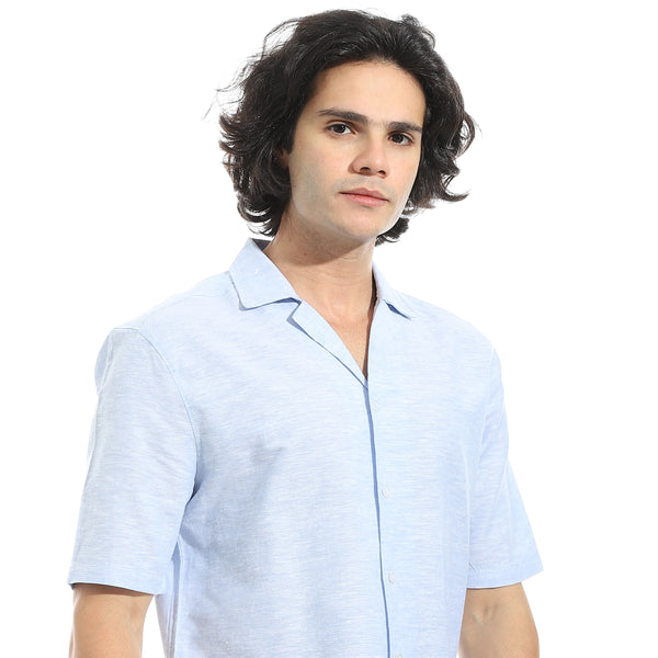 Half_Sleeves_Linen_Shirt_-_Baby_Blue