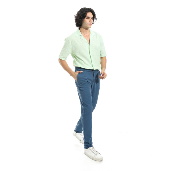 Half_Sleeves_Linen_Shirt_-_Mint_Green