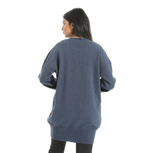 Embrodried_Cats_Shapes_Long_Sleeves_Indigo_Pullover_Blue