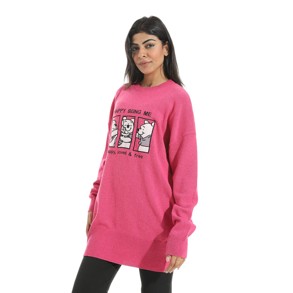 Embrodried_Happy_Shapes_Long_Sleeves__Pullover_Fuchsia