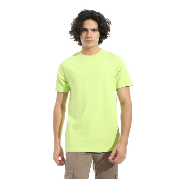 Plain_Half_Sleeves_Round_T-Shirt_-_Light_Green