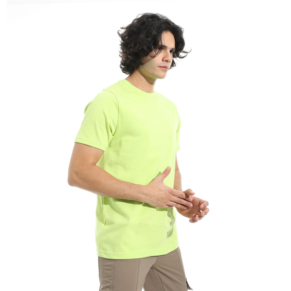 Plain_Half_Sleeves_Round_T-Shirt_-_Light_Green
