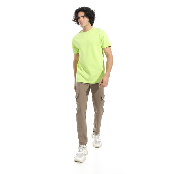 Plain_Half_Sleeves_Round_T-Shirt_-_Light_Green