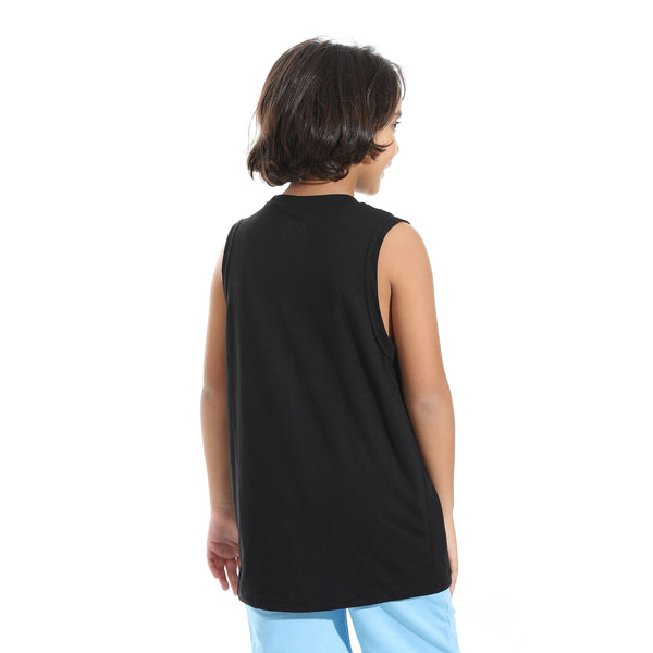 Cut_Sleeves_Loose_Fit_Basic_T-Shirt_-_Black
