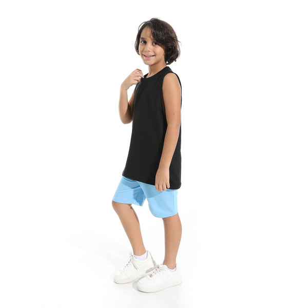 Cut_Sleeves_Loose_Fit_Basic_T-Shirt_-_Black