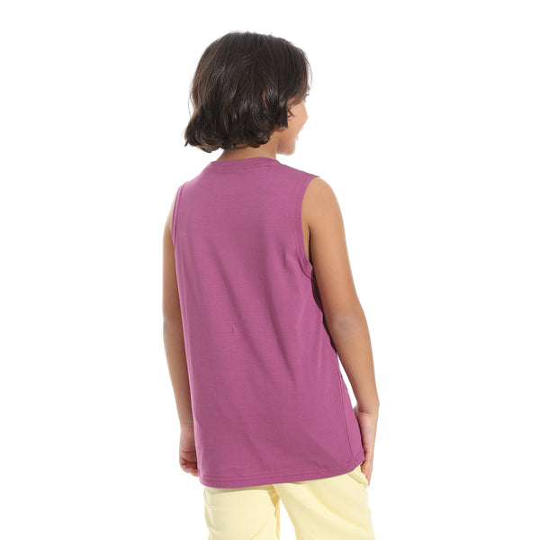 Cut_Sleeves_Loose_Fit_Basic_T-Shirt_-_Purple