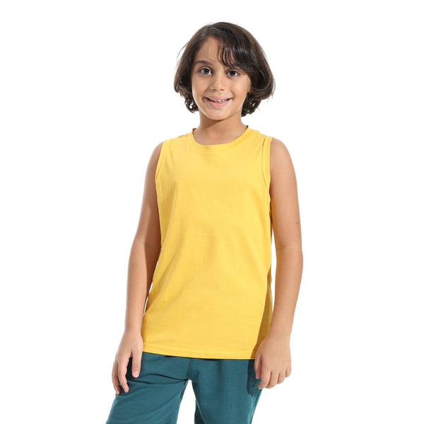 Cut_Sleeves_Loose_Fit_Basic_T-Shirt_-_Mustard_Yellow