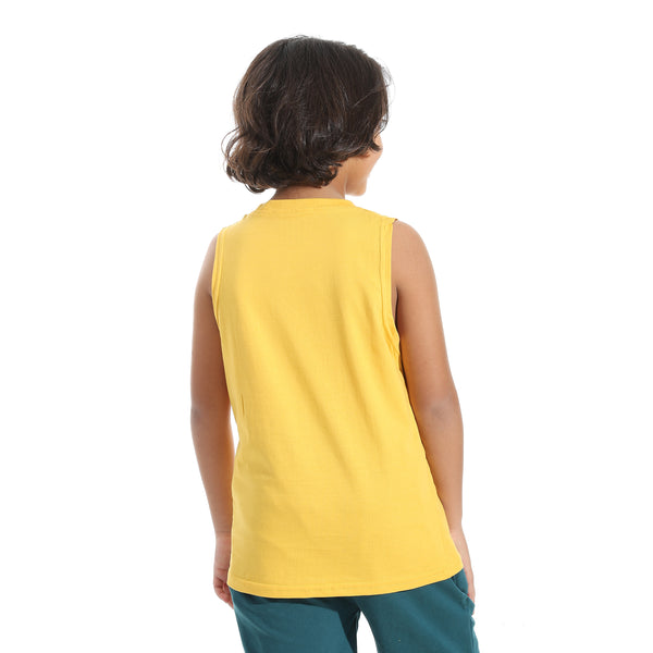 Cut_Sleeves_Loose_Fit_Basic_T-Shirt_-_Mustard_Yellow