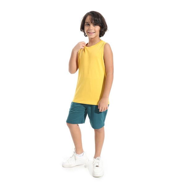 Cut_Sleeves_Loose_Fit_Basic_T-Shirt_-_Mustard_Yellow