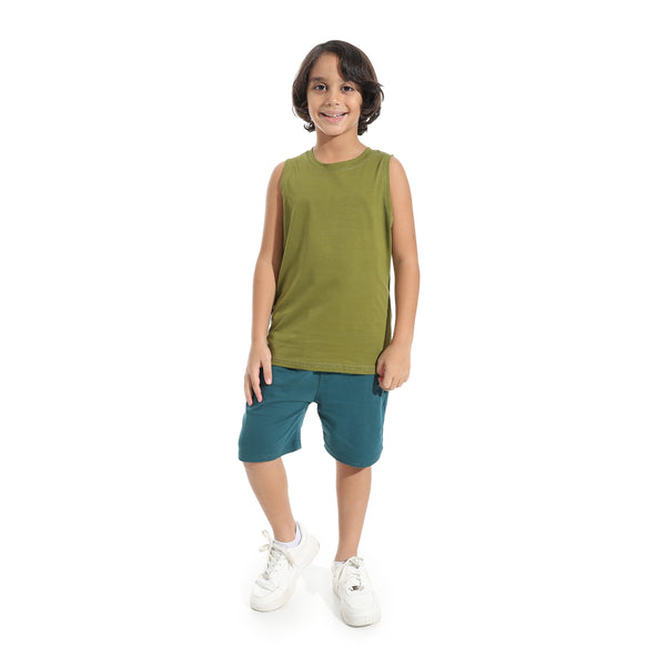 Cut_Sleeves_Loose_Fit_Basic_T-Shirt_-_Olive