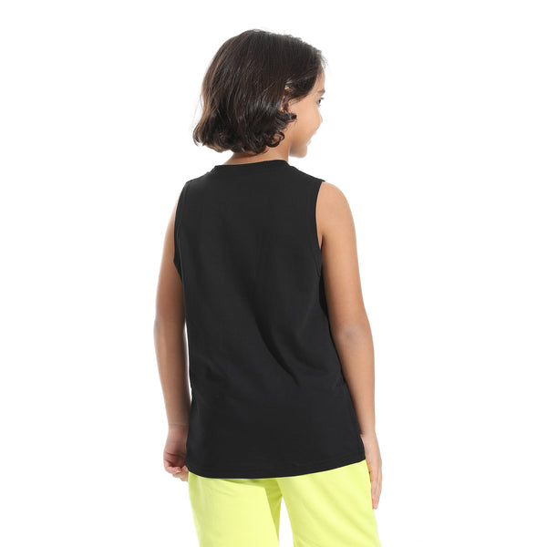 Cut_Sleeves_Loose_Fit_Basic_T-Shirt_Black