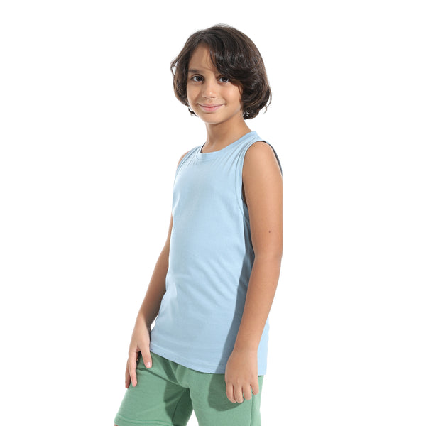 Cut_Sleeves_Loose_Fit_Basic_T-Shirt_-_Light_Blue