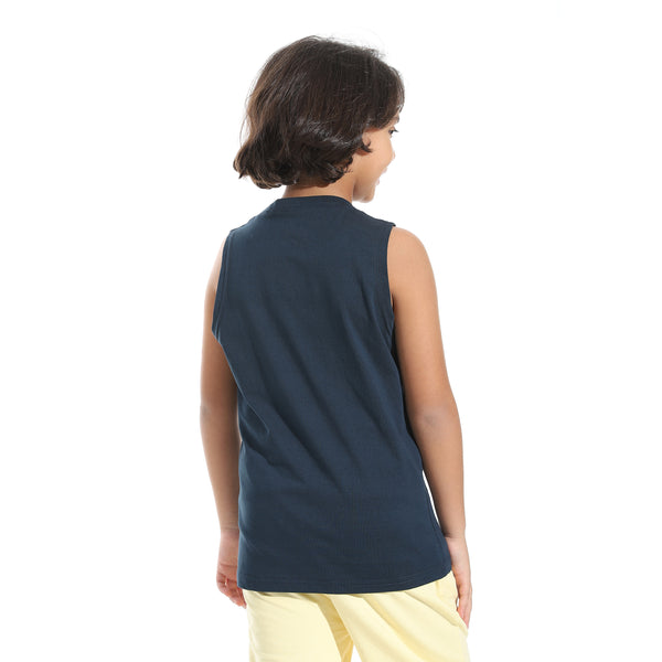 Cut_Sleeves_Loose_Fit_Basic_T-Shirt_-_Dark_Blue