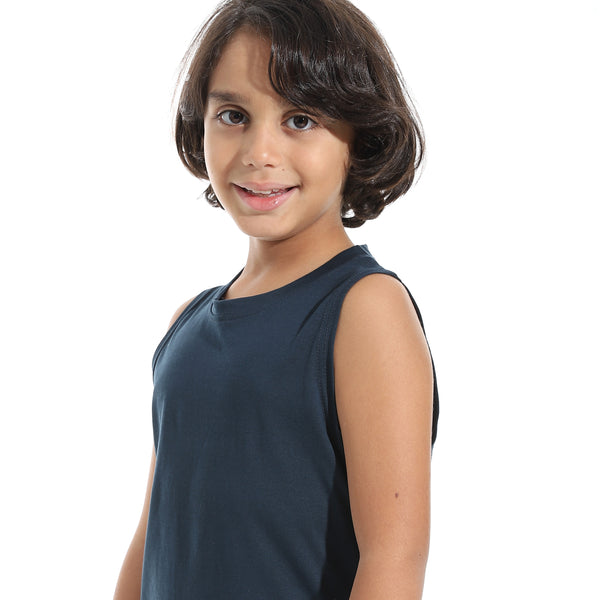 Cut_Sleeves_Loose_Fit_Basic_T-Shirt_-_Dark_Blue