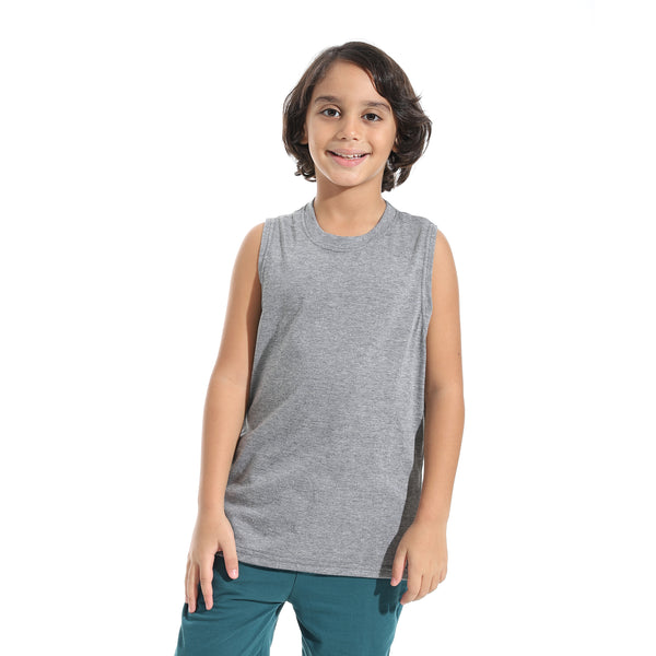 Cut_Sleeves_Loose_Fit_Basic_T-Shirt_-_Dark_Grey