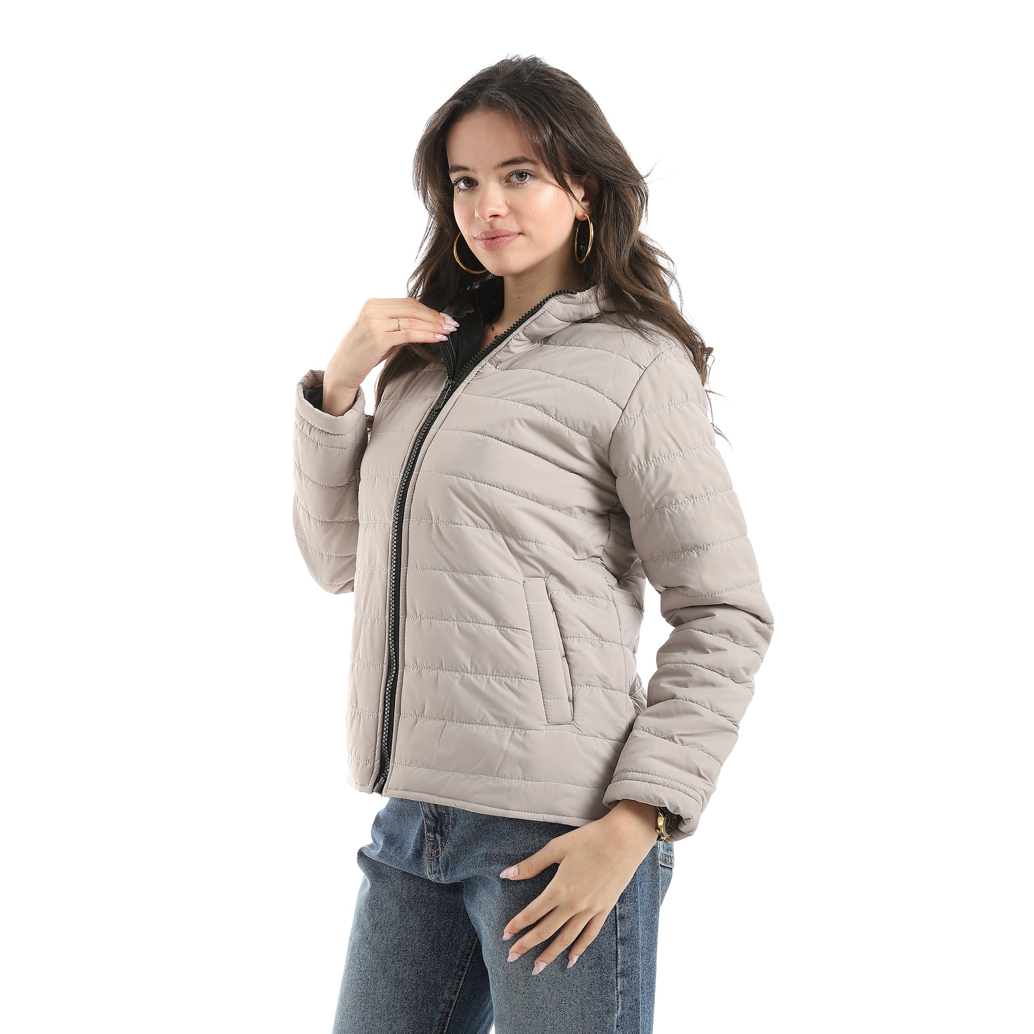 Stylish_zipper_Closure_Pump_Plain_Jacket_-_Light_Grey