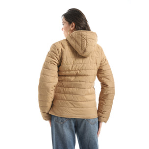 Stylish_zipper_Closure_Pump_Plain_Jacket_-_Camel