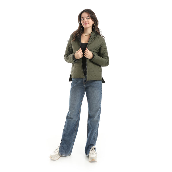 Stylish_zipper_Closure_Pump_Plain_Jacket_-_Olive
