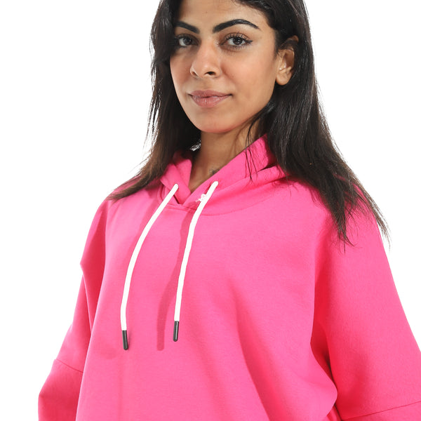 Comfy_Regular_Fit_Hoodie_with_Drawstring_-_Pink