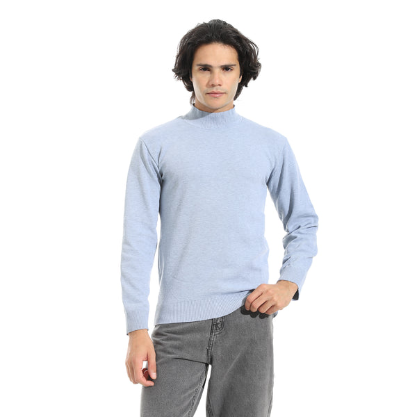 Long_Sleeves_Half_High_Collar_Pullover_-_Light_Grey
